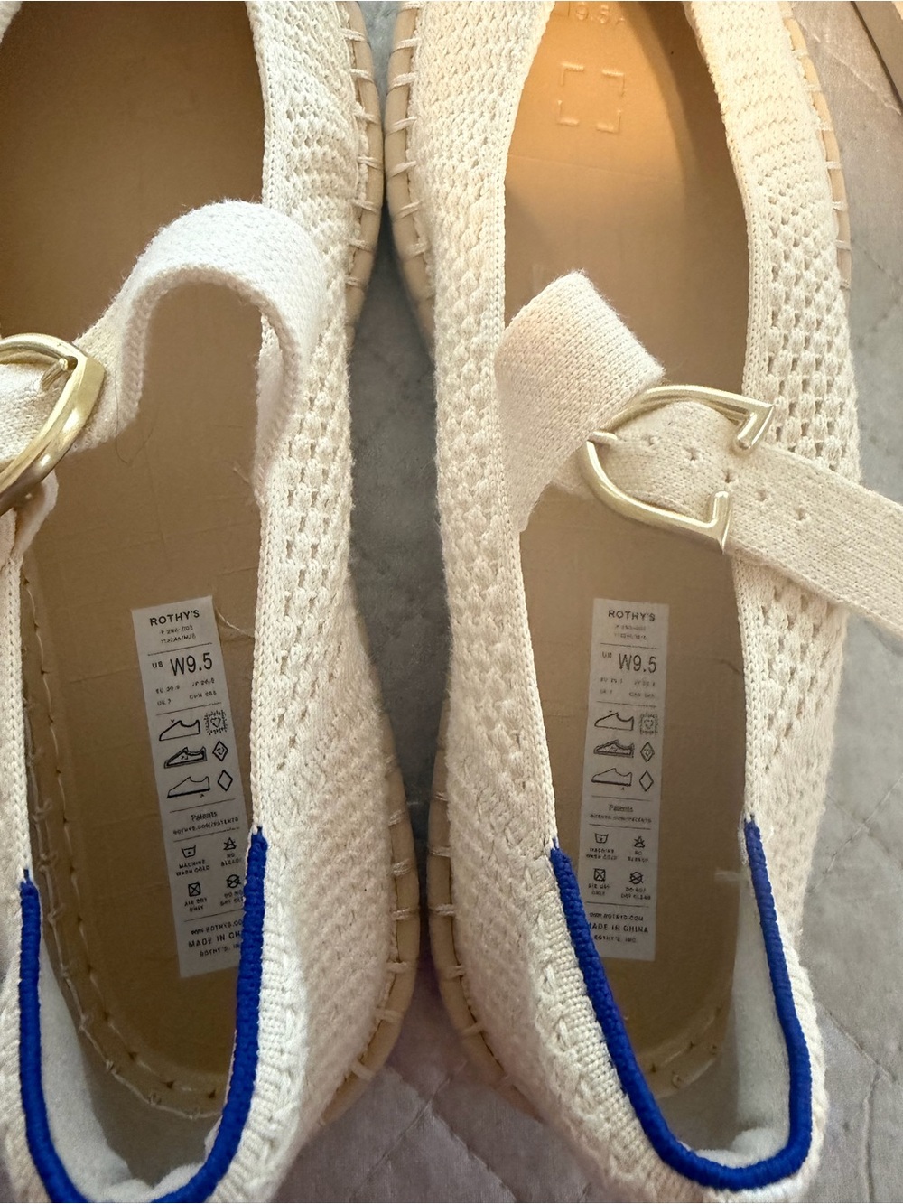Rothy’s Jasmine Espadrille Mary Jane - Size 9.5 New Without Box - Picture 6 of 9